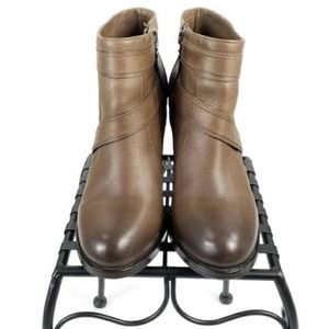 Ariat Two24 Ready To Go Mushroom Taupe Leather Heeled Ankle Boots